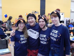Group of hackers who submitted their project to "Best in FOSS" at BrickHack 2016
