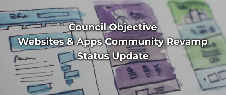 website and apps council objective status update